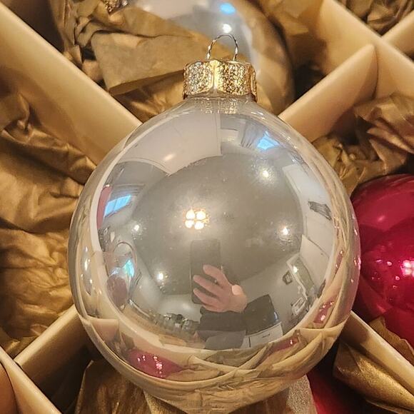 Vintage Living Home Traditional Blown Glass Teardrop Shape Ornaments Set Of 18 - Picture 2 of 4